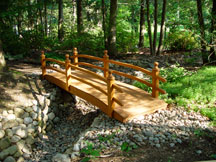 2009-06-07-garden-bridge Garden bridge over the dry stream bed.