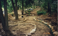 All  the River Rocks I used in edging are dug from this garden.
