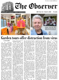 The Observer Article: Garden Tours Offer Distraction From Virus