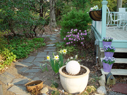 My Entry Garden in April of the artist, Mary Ahern