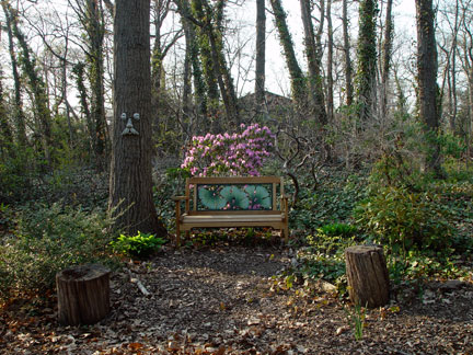 My Birthday Garden Bench, circa September, 2007.
