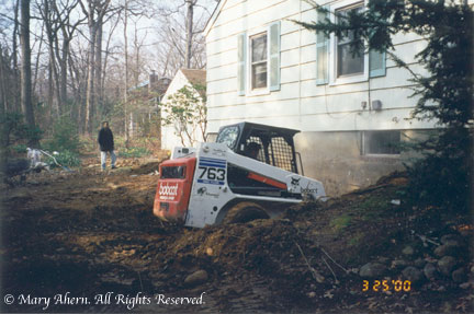 Dennis George watching as the project evolves
