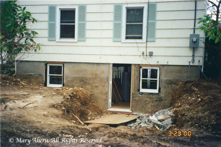 Within days we had a brand new back entrance to our home