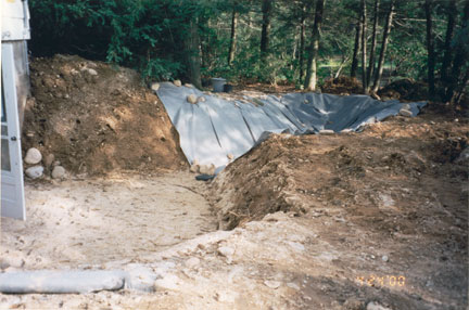 I inscribed a semi-circle for the entry platform