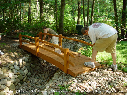 It was useful to have two people to put the handrails together