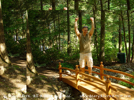 My son Michael is happy the project is over. 