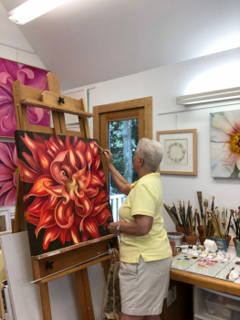 2021 Painting the Passion - Red Dahlia