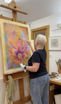 2025 2025 Working on the oil painting, "Unstoppable?".