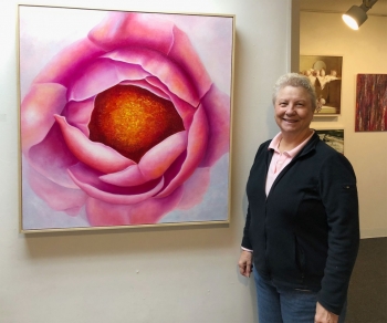 BJ Spoke Gallery, Huntington NY with the artist, Mary Ahern