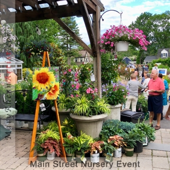 Mary Ahern Artwork at the Main Street Nursery in Huntington NY