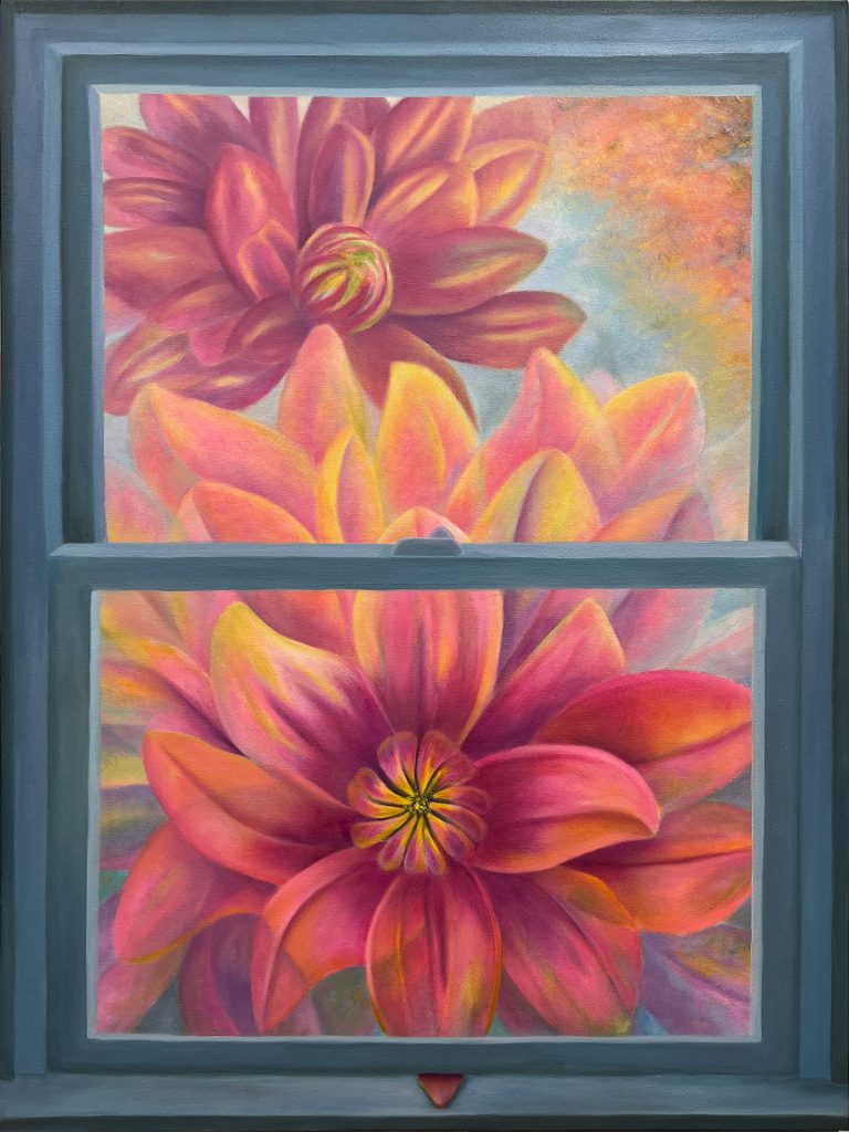 Unstoppable. A painting by the artist, Mary Ahern